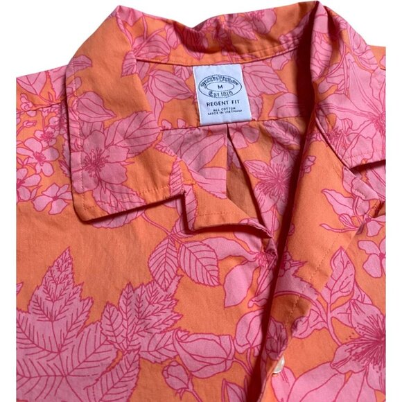 Brooks Brothers Regent Hawaiian Floral Short Sleeve Collared M - Picture 3 of 4